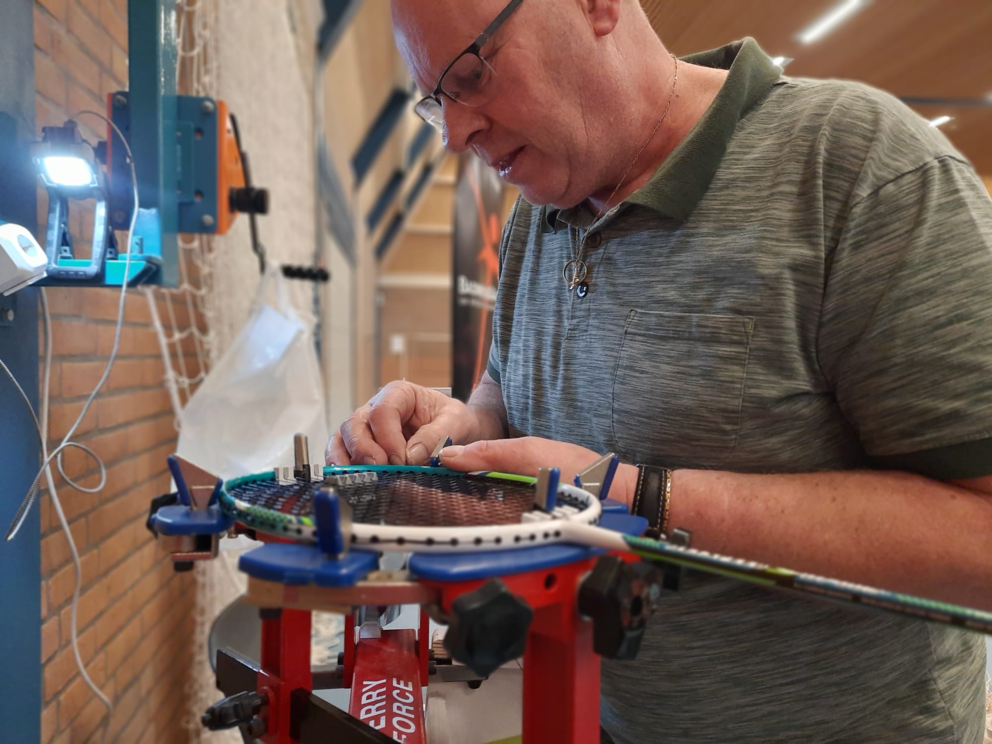 Rackets bespannen